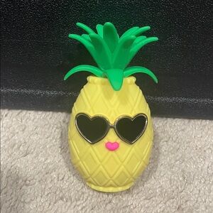 Bath& Bodyworks hand sanitizer holder
Pineapple with heart sunglasses